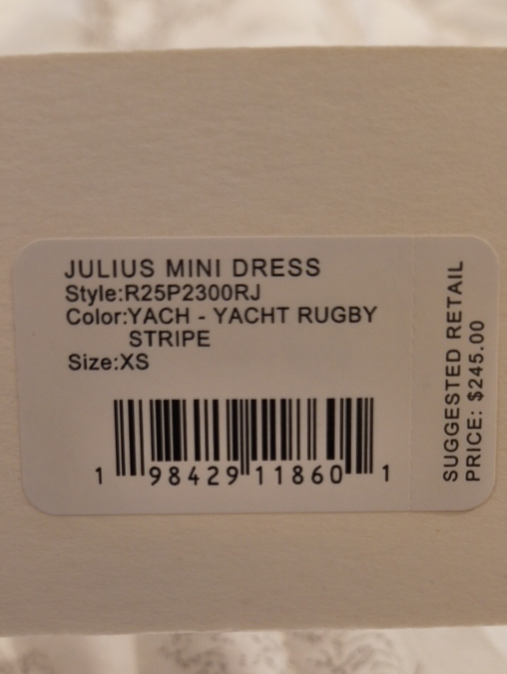 STAUD Julius Yacht Rugby Stripe Polo Mini Shift Dress NWT Size XS - Picture 9 of 9